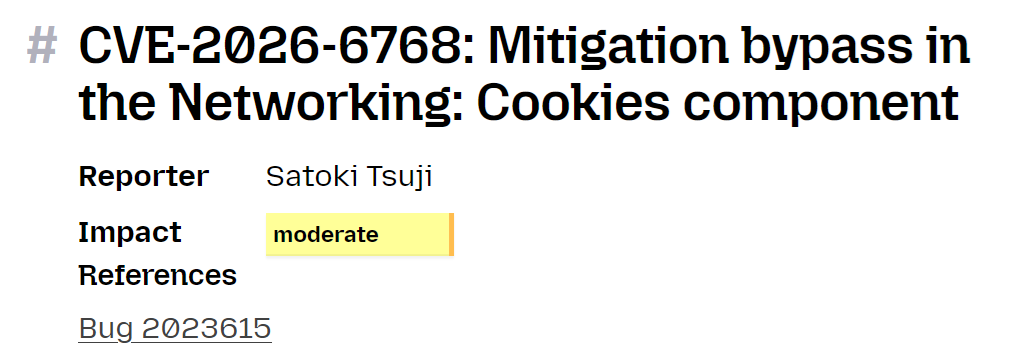 Firefox脆弱性の発見・報告(CVE-2026-6768, CVE-2026-6769)