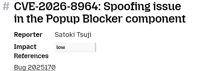 CVE-2026-8964 in MFSA 2026-46