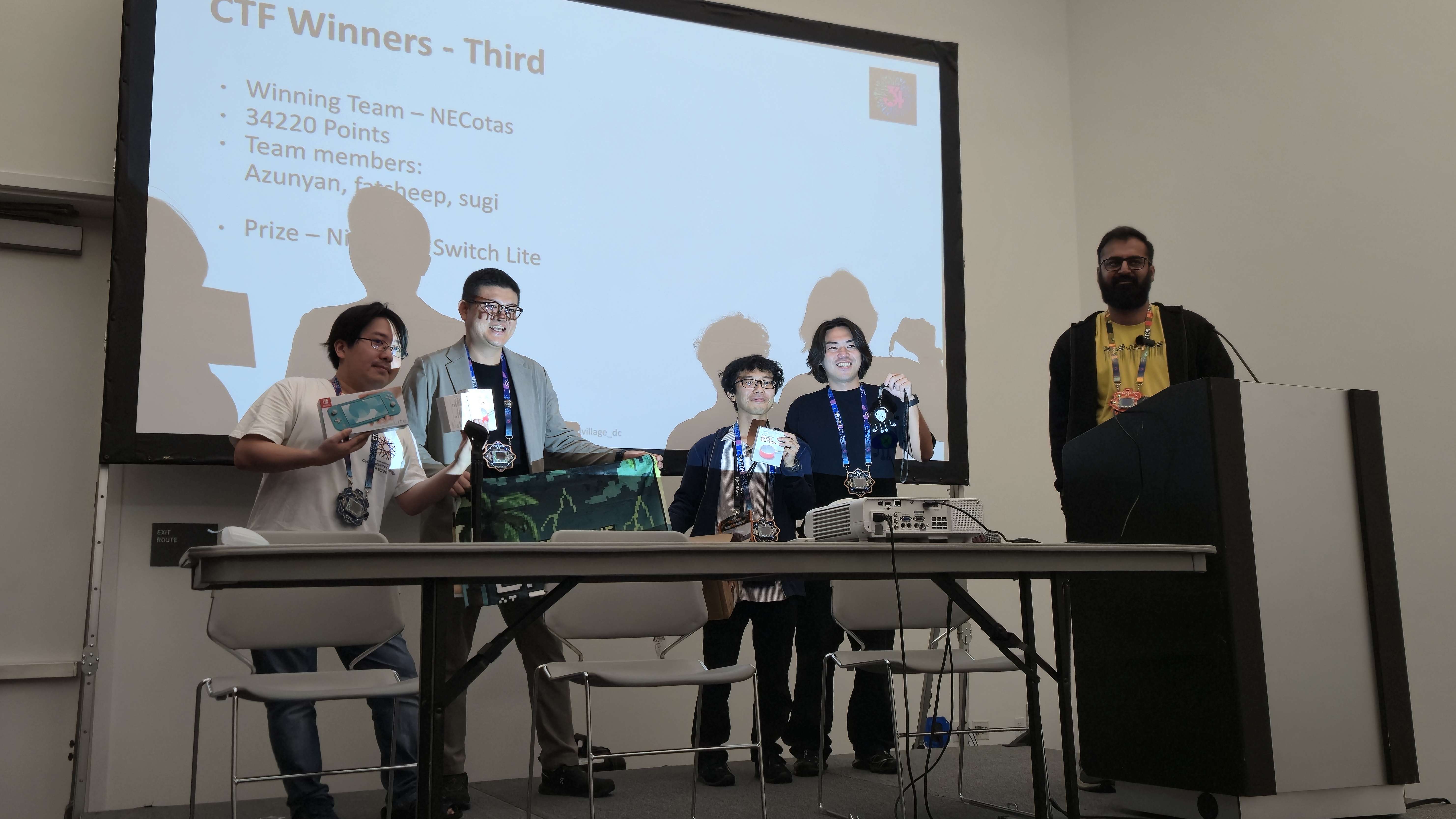 Cloud Village CTFの表彰式