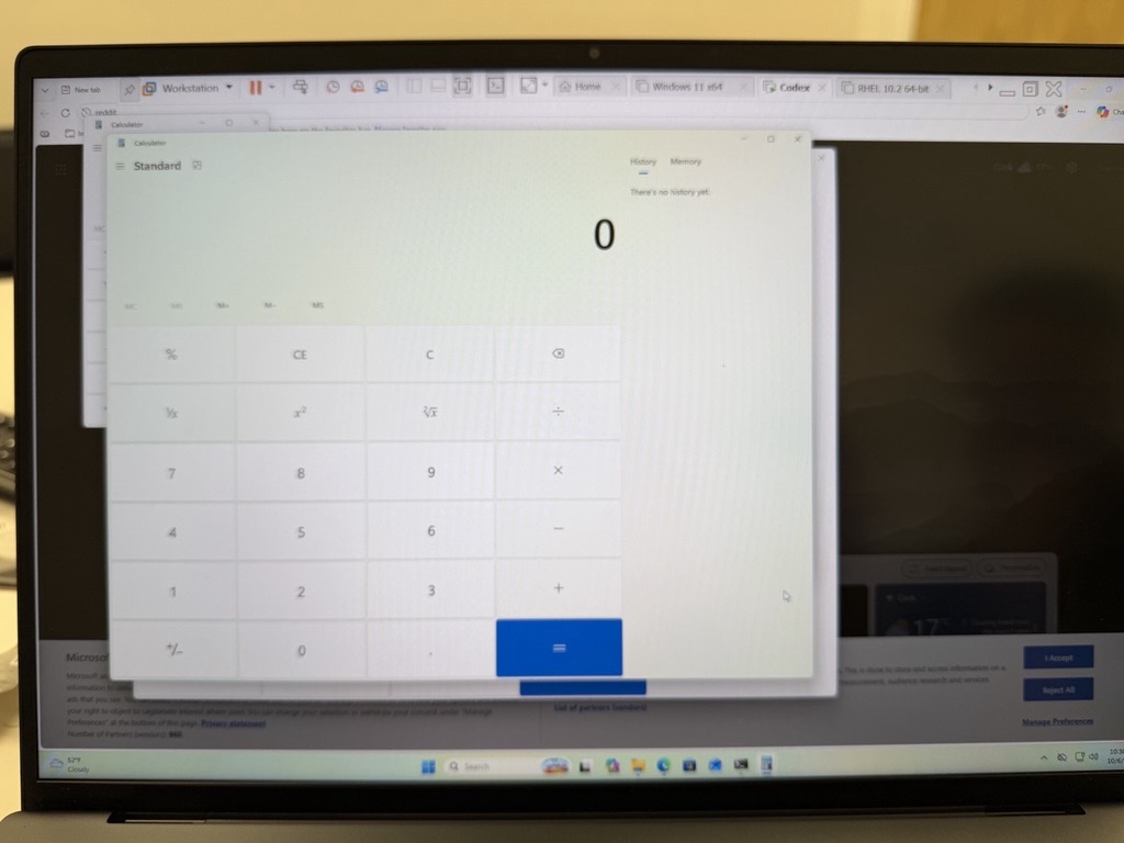 OpenAI Codexへの攻撃により電卓アプリを起動した画面